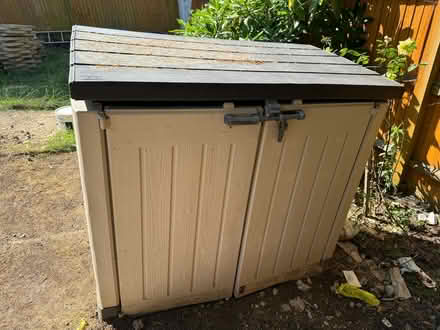 Photo of free Garden Storage & grass seeds sower (Worcester Park KT4) #2