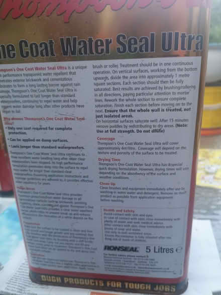 Photo of free Exterior water sealant (Brincliffe Edge S7) #2