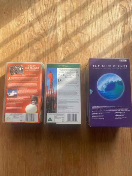Photo of free VHS David Attenborough collection (Moulsham CM2) #2