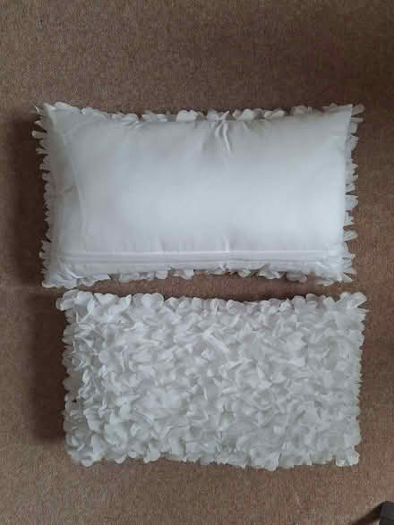 Photo of free Pair of white cushions (Royal Leamington Spa CV32) #2