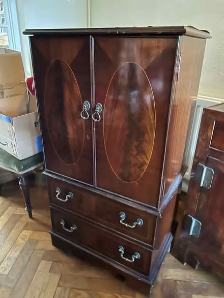 Photo of free Wooden storage cupboard (Holmer Green HP15) #1