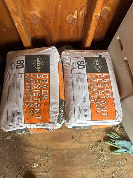 Photo of free 4x 80lb concrete bags (Near Jefferson high school) #1
