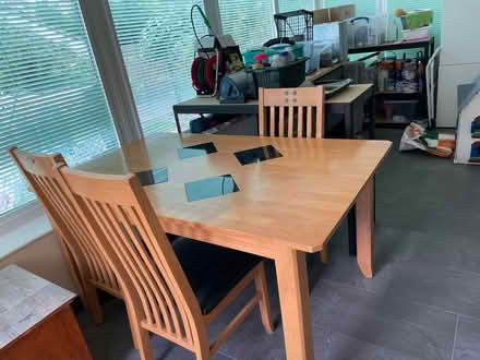 Photo of free Dining table with 6 chairs (Brickhill, Bedford) #2