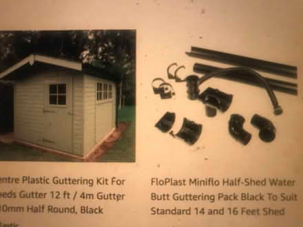 Photo of Plastic Guttering and Fixtures for a shed (Weston Estate LS21) #1