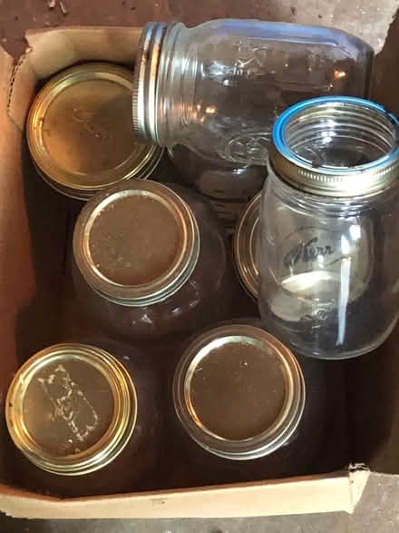 Photo of free Assorted canning jars (Crockett and Old Mill Run.) #1