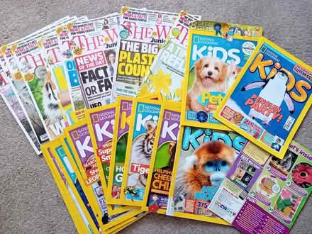 Photo of free Kids The Week Magazine and National Geographic Magazines (Foxholes SG13) #1