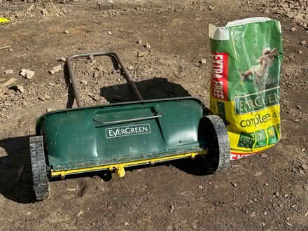 Photo of free Garden Storage & grass seeds sower (Worcester Park KT4) #1