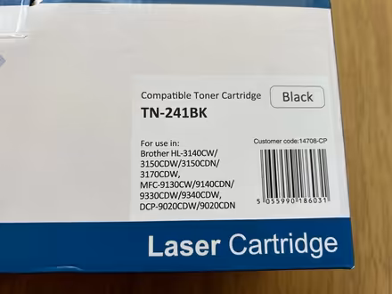 Photo of free Black toner cartridge for Brother laser printer (Dothill TF1) #1