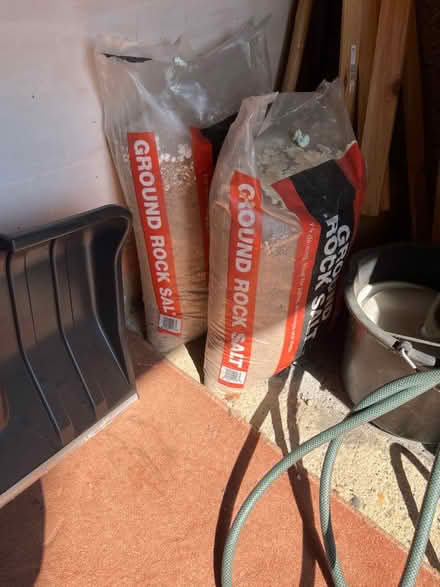 Photo of free 2 bags ground rock salt (Rayners Lane HA2 9TD) #1