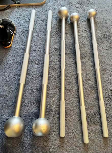 Photo of free 5 x Wolverson Steel Maces. 1x10kg, 1x8kg, 1x6kg 2x4kg. (Grove Park SE12) #1