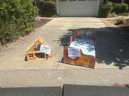 Photo of free Child Bed & Wooden Playhouse (Near Montclair Elem School) #1