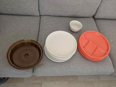 Photo of free Plates, microwave covers, bowl (Flynn Ave, Mountain View) #1