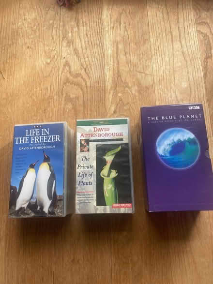 Photo of free VHS David Attenborough collection (Moulsham CM2) #1