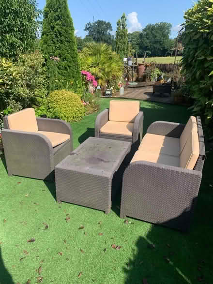 Photo of free Garden chairs and table (Handcross/ near Crawley) #2