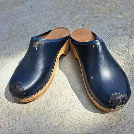 Photo of free Women’s Swedish Blue Clogs sz 6.5/7 (Allison Park-- Hampton) #1