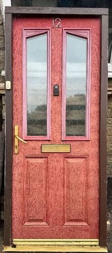 Photo of free Red composite door and frame (Stocksbridge S36) #1