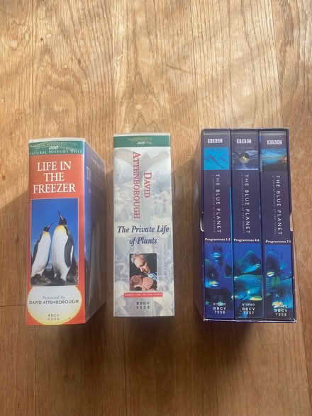 Photo of free VHS David Attenborough collection (Moulsham CM2) #3