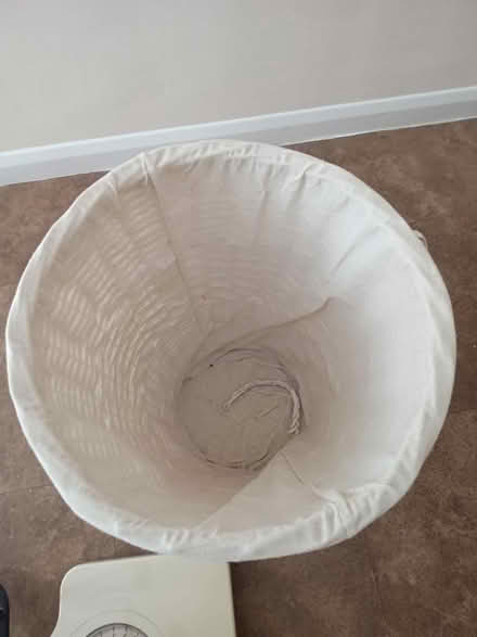 Photo of free White laundry basket wicker (Hoddesdon) #2