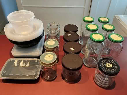Photo of free Clean glass and plastic containers (Downtown ITH) #1
