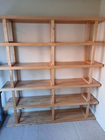 Photo of free Large solid wood shelving unit (CV9 atherstone) #1