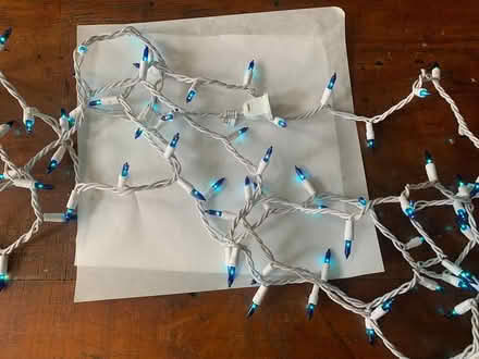 Photo of free Blue christmas lights (Ridgewood, Queens) #1