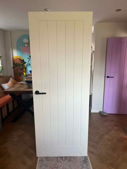 Photo of free Wooden Door & Black Handle (Nuthall/Kimberley, Nottingham) #1