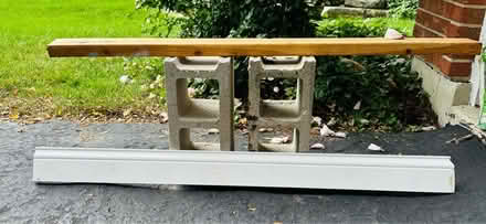 Photo of free Cinder blocks & wood (South Wheaton) #1