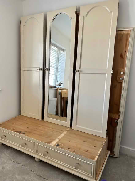 Photo of free Solid pine painted wardrobe (Cowbridge CF71) #1