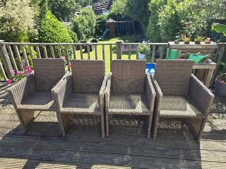 Photo of free Rattan Cube Table and Chairs (CR8) #4