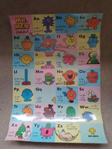 Photo of free Mr Men alphabet poster (Eltham SE9) #1