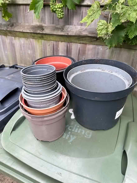 Photo of free Various plastic plant pots (Streatham Hill) #2