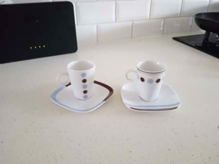 Photo of free 2 Expresso mugs with plates (Caversham RG4) #1