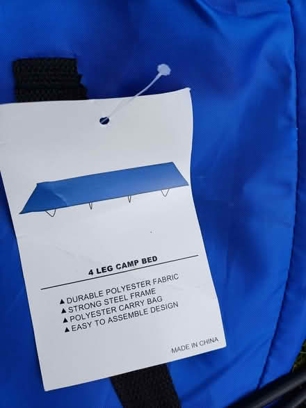Photo of free Camp bed (Morley DE21) #2