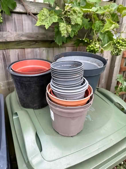 Photo of free Various plastic plant pots (Streatham Hill) #1