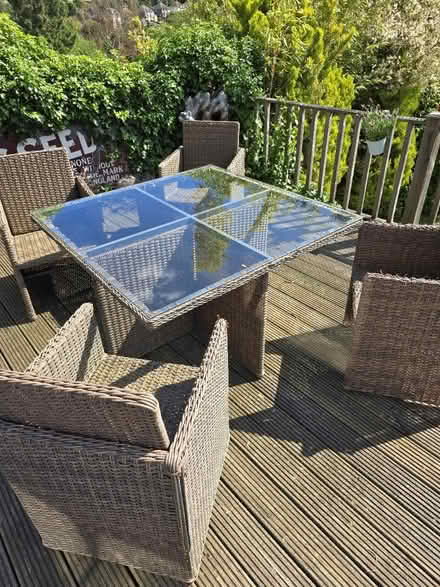 Photo of free Rattan Cube Table and Chairs (CR8) #1