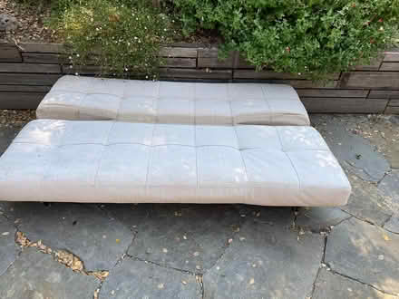 Photo of free outdoor sofa white (woodacre) #2