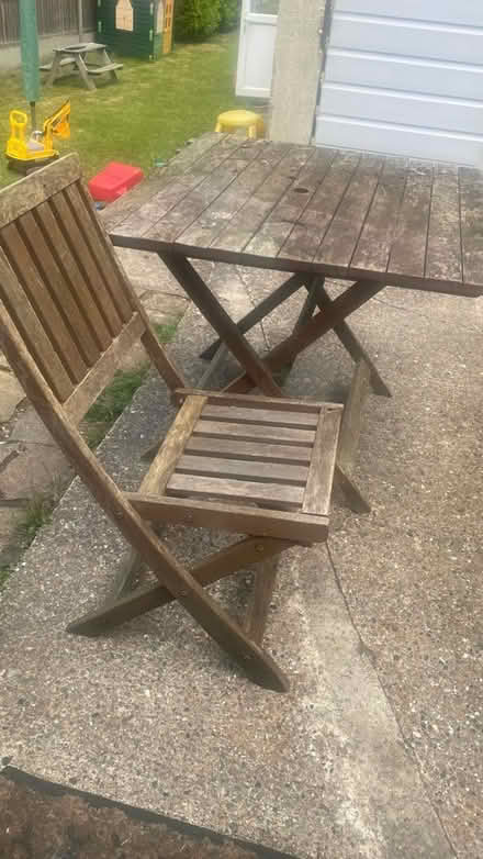 Photo of free Wooden table and chairs (Maidstone ME15) #2