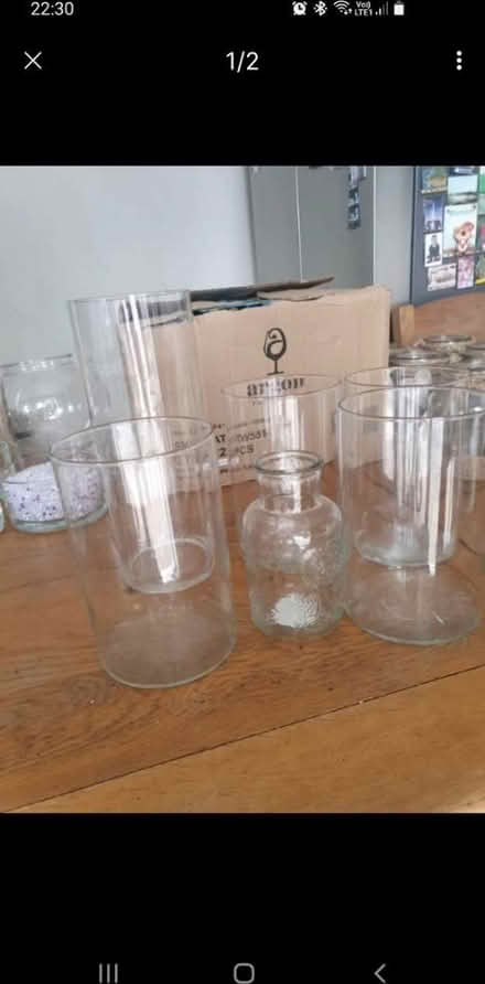 Photo of free X6 glas vases (GU15 camberley) #1