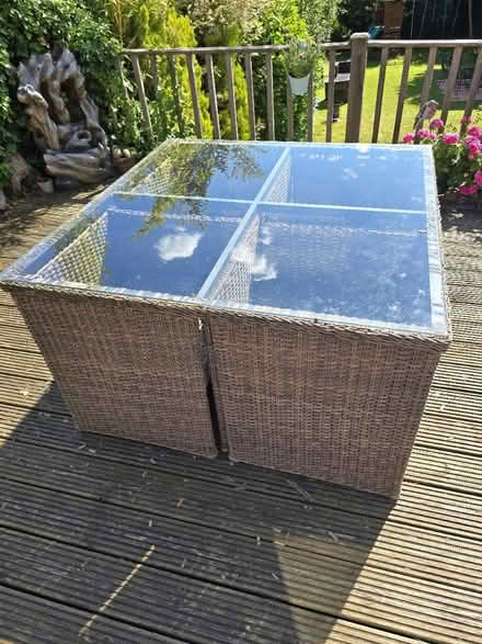 Photo of free Rattan Cube Table and Chairs (CR8) #2