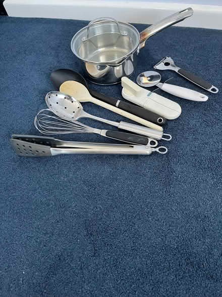 Photo of free Saucepan and utensils (Mandeville DT4) #1
