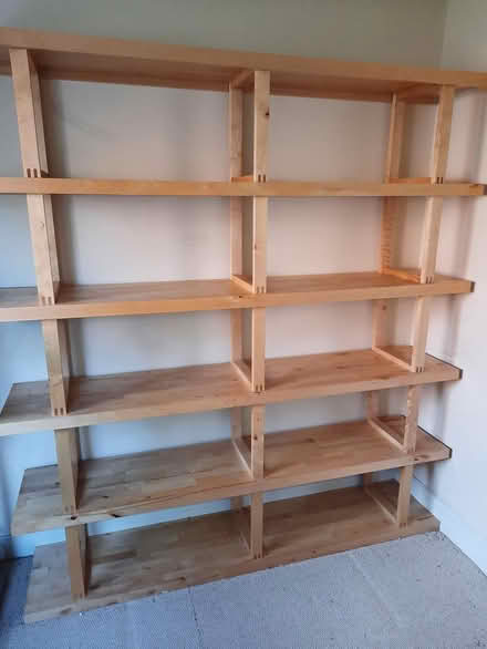 Photo of free Large solid wood shelving unit (CV9 atherstone) #3