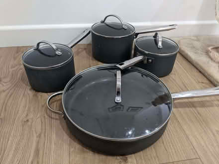 Photo of free x3 pans and x1 large frying pan (Avolon) (Eltham SE12) #1