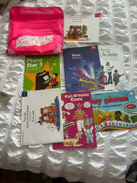 Photo of free Kids piano books and bag (Wallington SM6) #1