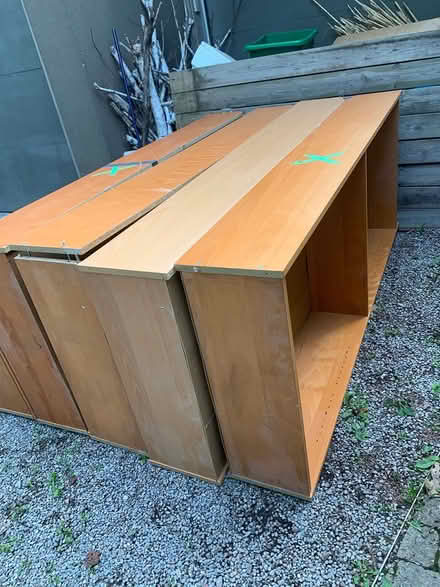 Photo of free Bank of IKEA beechwood shelving (York mills and leslie) #3