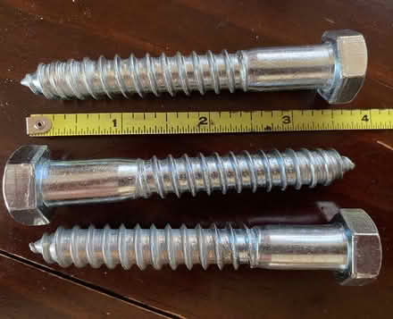 Photo of free 3 Lag Screws - Porch Pickup (Medford-Fulton Heights) #1