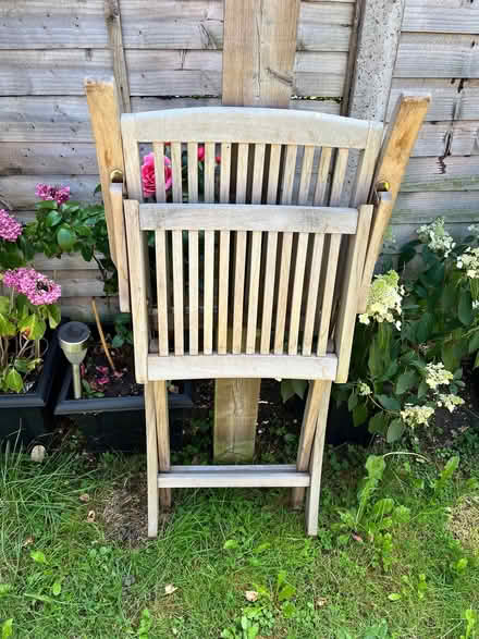 Photo of free Folding Garden Chair / Wood. Great Condition (Grove Park SE12) #1