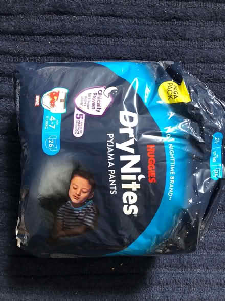 Photo of free Huggies nite time Nappies age 4-7 (Woodseats S8) #1