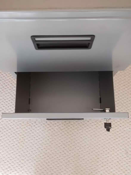 Photo of free 2 drawer metal filing cabinet (Bosham, Chichester) #3