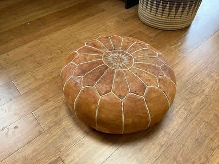 Photo of free Leather morrocan pouffe (East Dulwich SE22) #2