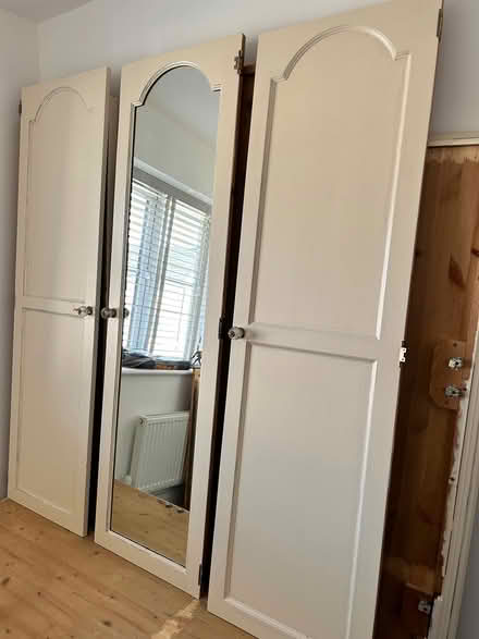 Photo of free Solid pine painted wardrobe (Cowbridge CF71) #2